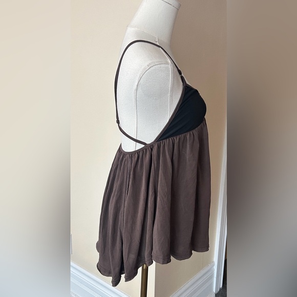FREE PEOPLE Trixie Tunic in brown size extra small - Picture 8 of 10